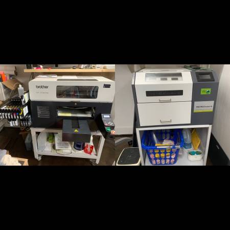 Sample Listing: Brother GT-381 DTG Printer and Pretreat